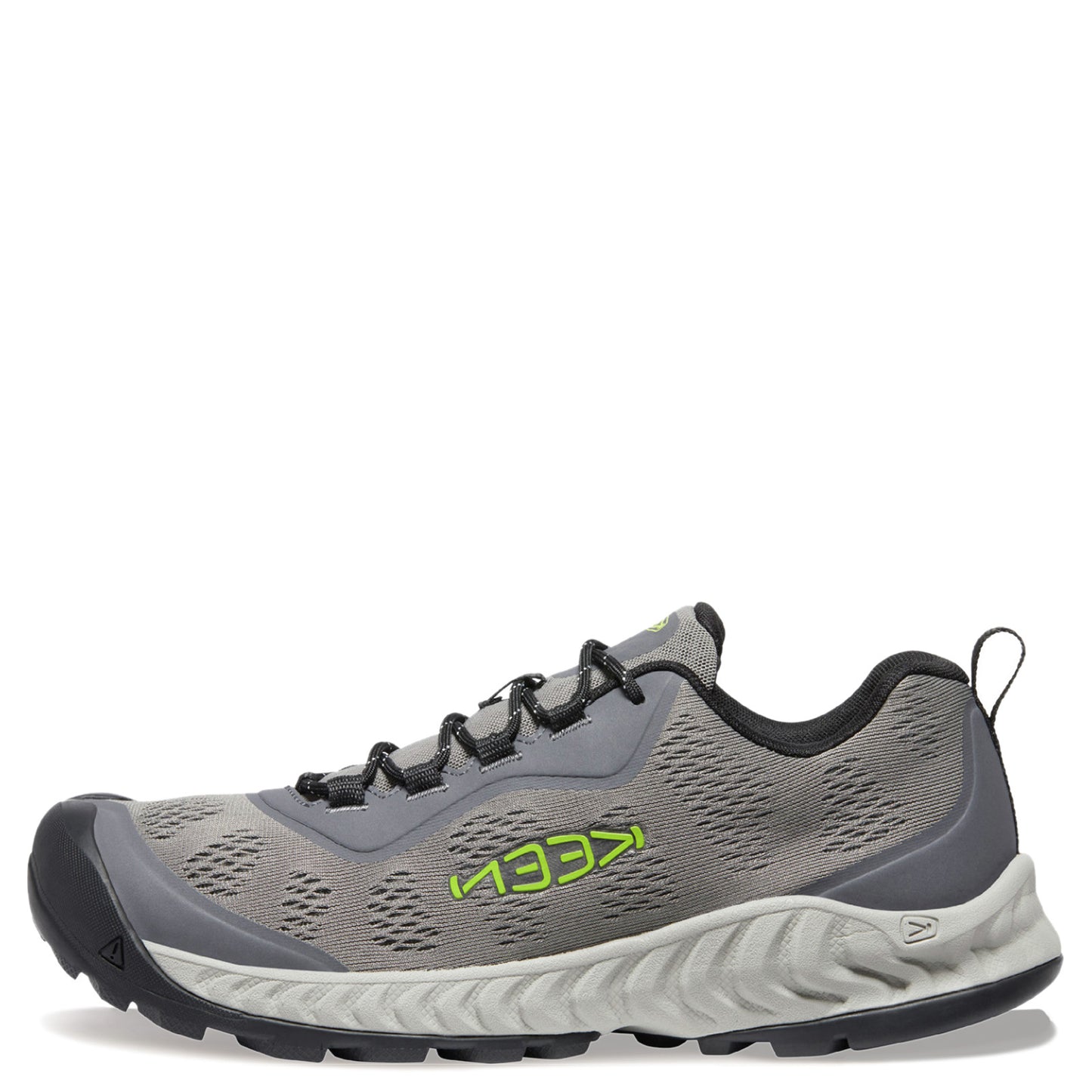 Peltz Shoes Men's KEEN NXIS Speed Hiking Shoe Steel Grey/Evening Primrose 1026113