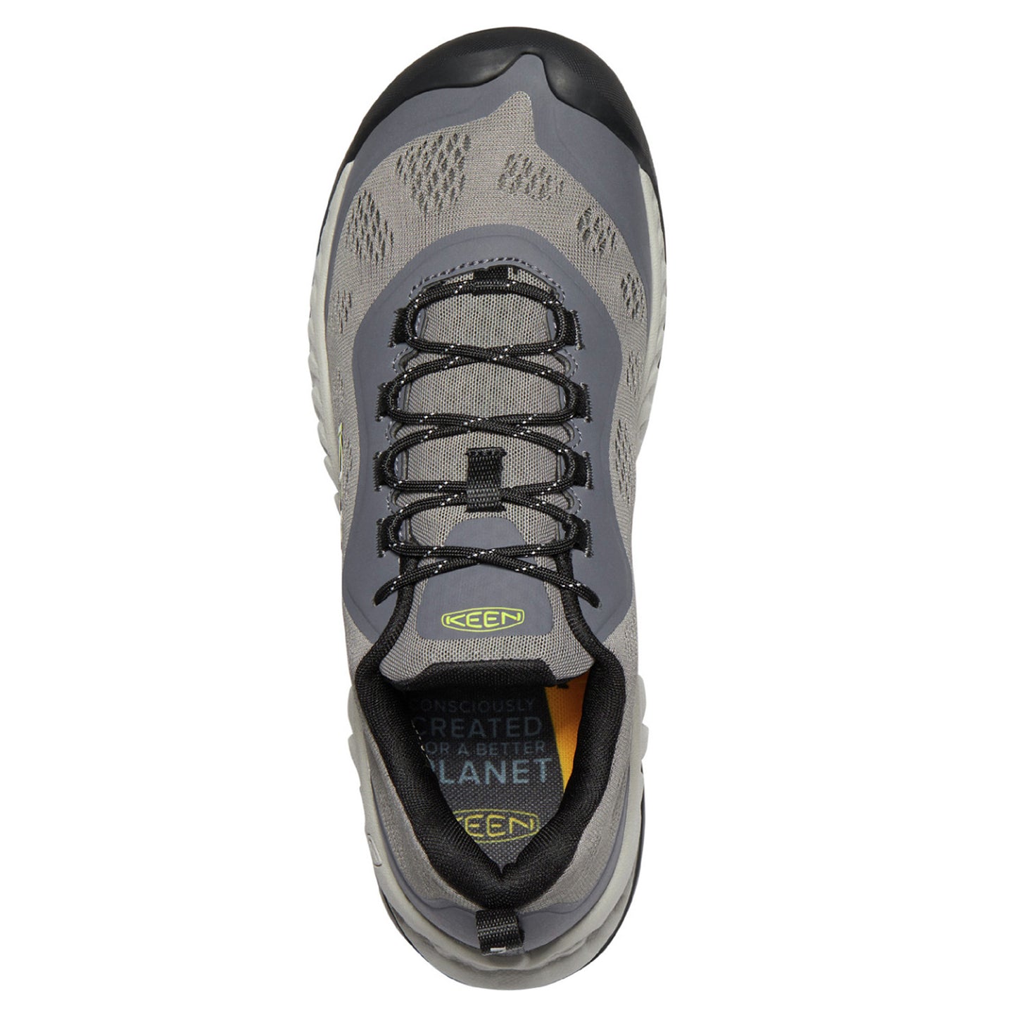 Peltz Shoes Men's KEEN NXIS Speed Hiking Shoe Steel Grey/Evening Primrose 1026113