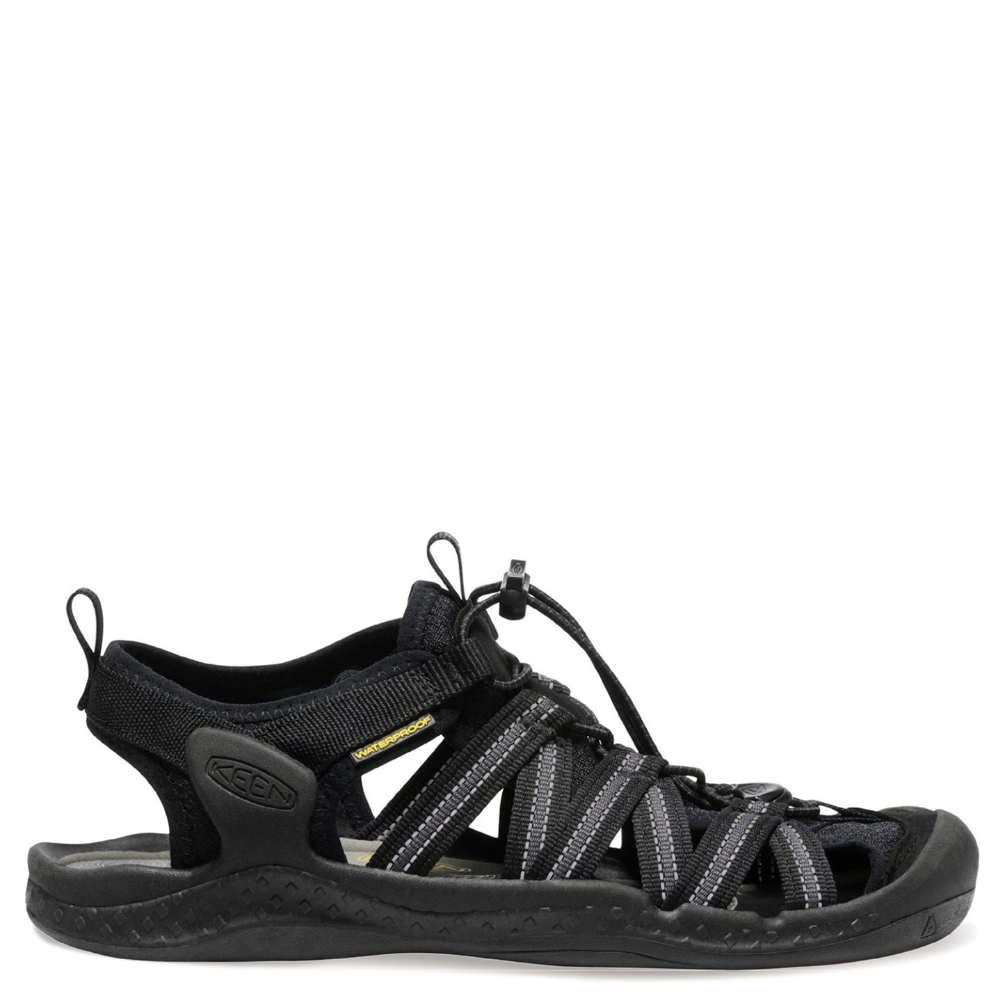 Peltz Shoes Men's Keen Drift Creek H2 Sandal Black/Black 1026122