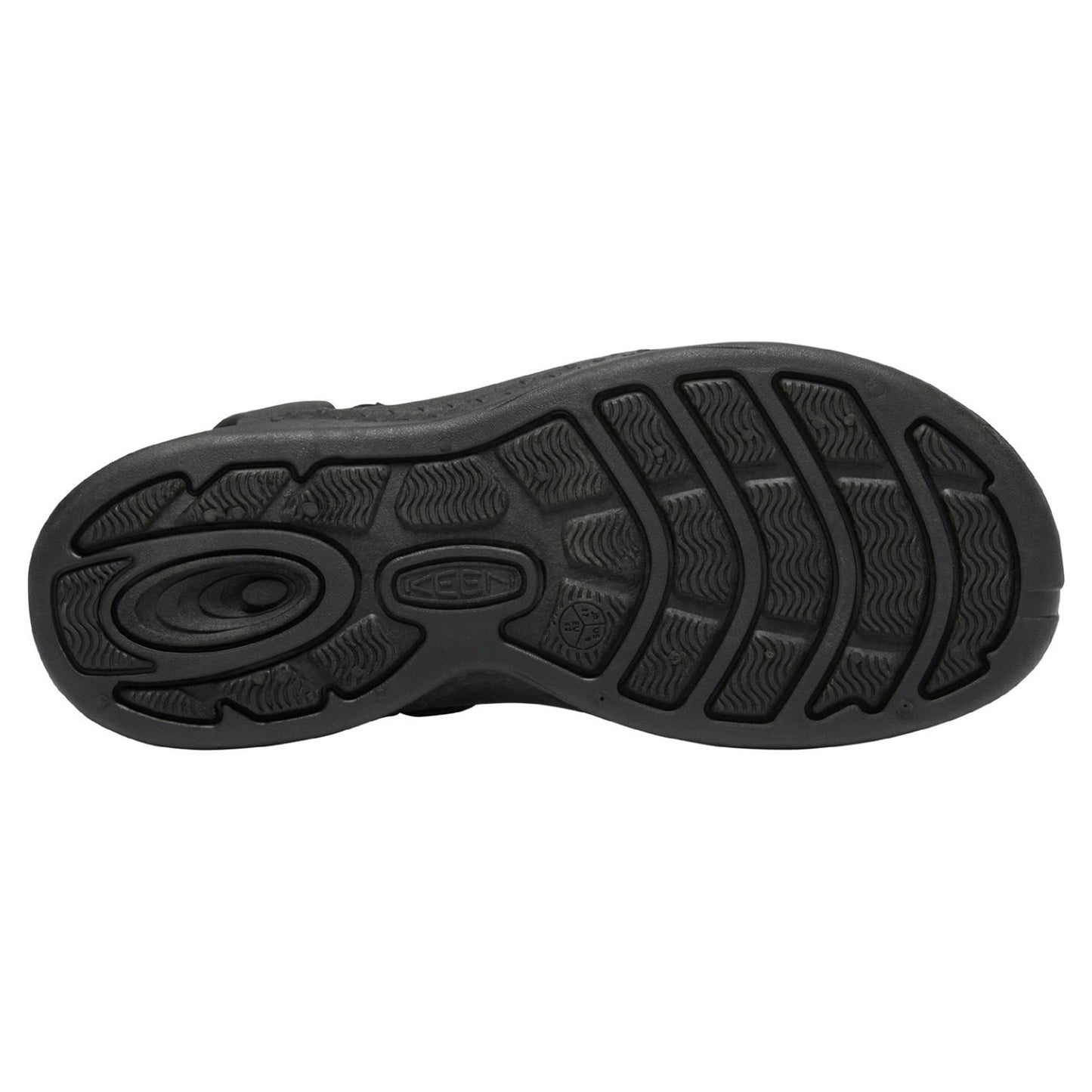 Peltz Shoes Men's Keen Drift Creek H2 Sandal Black/Black 1026122