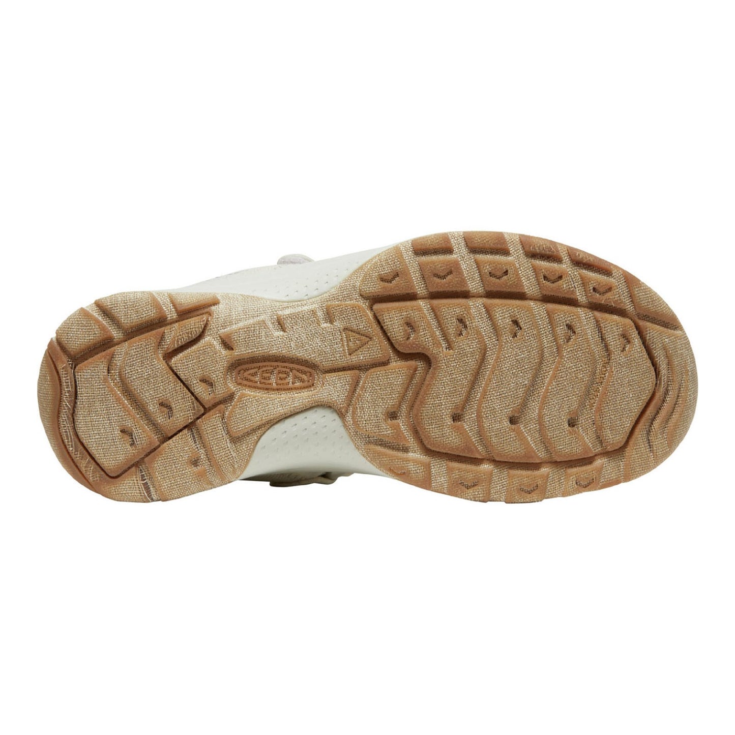 Peltz Shoes Women's Keen Astoria West T-Strap Sandal Stone 1026179
