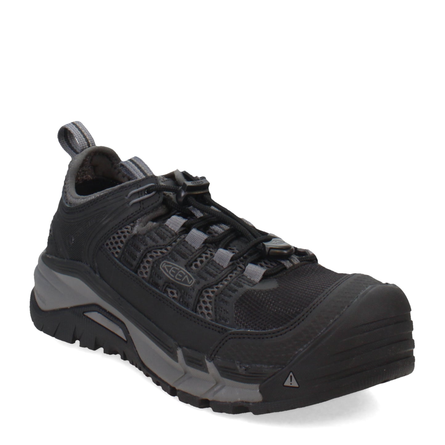 Peltz Shoes Men's Keen Utility Birmingham Low CT Waterproof Work Shoe Black/Magnet 1026359
