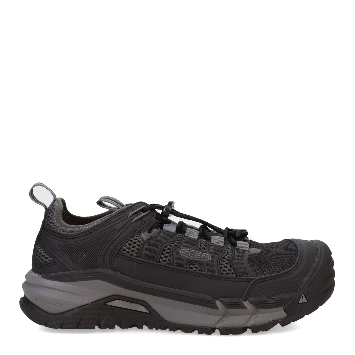 Peltz Shoes Men's Keen Utility Birmingham Low CT Waterproof Work Shoe Black/Magnet 1026359