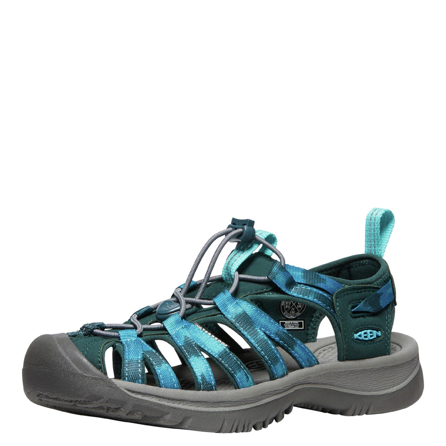 Peltz Shoes Women's Keen Whisper Sandal Sea Moss/Tie Dye 1027362