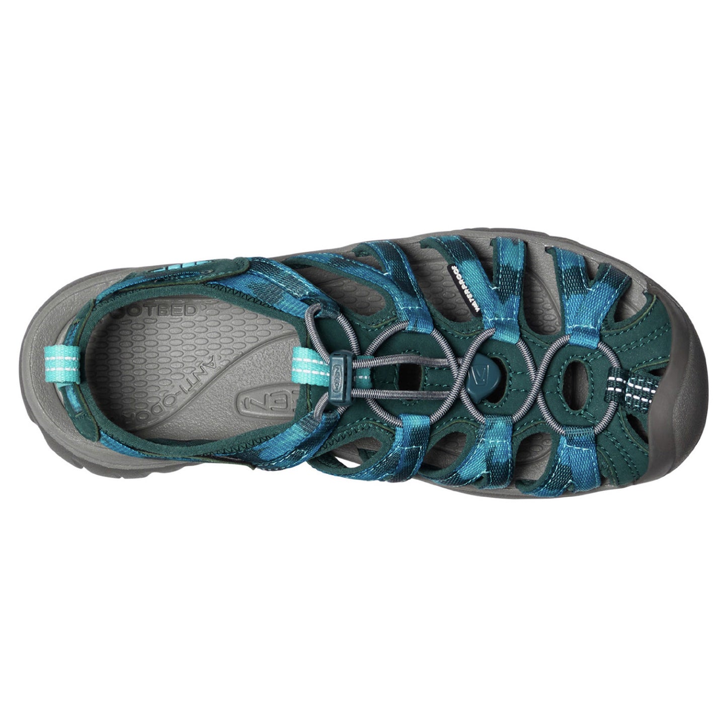 Peltz Shoes Women's Keen Whisper Sandal Sea Moss/Tie Dye 1027362