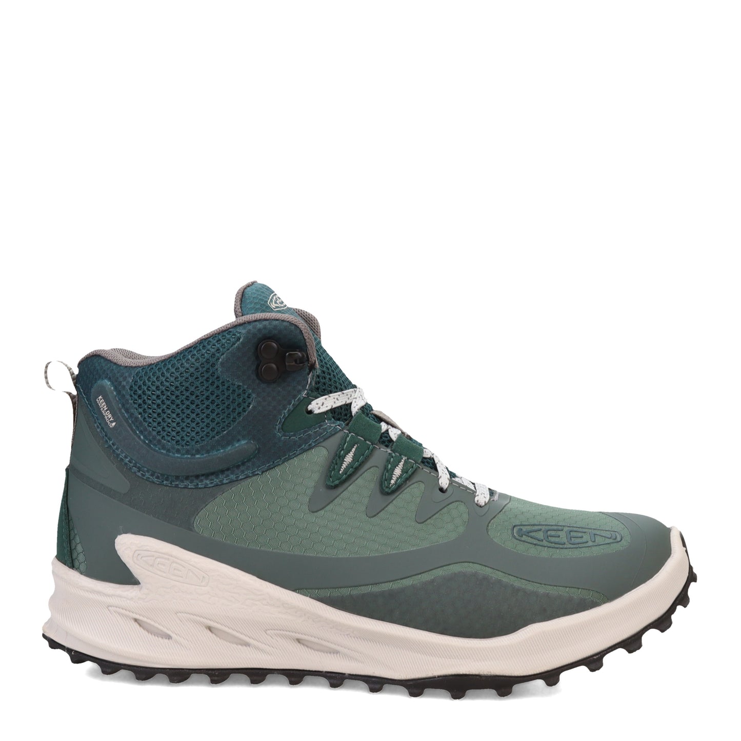 Peltz Shoes Women's KEEN Zionic Hiking Waterproof Mid Boot Dark Forest/Sea Moss 1028041