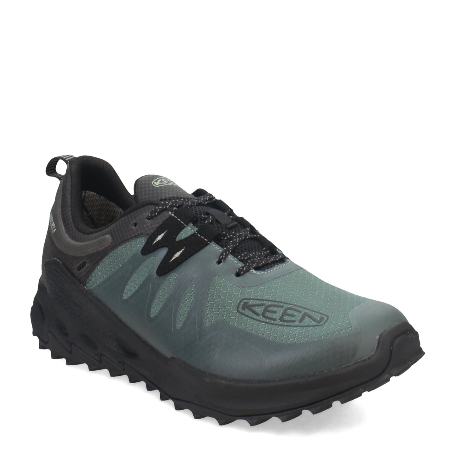 Peltz Shoes Men's KEEN Zionic Hiking Shoe Dark Forest/Black 1028182