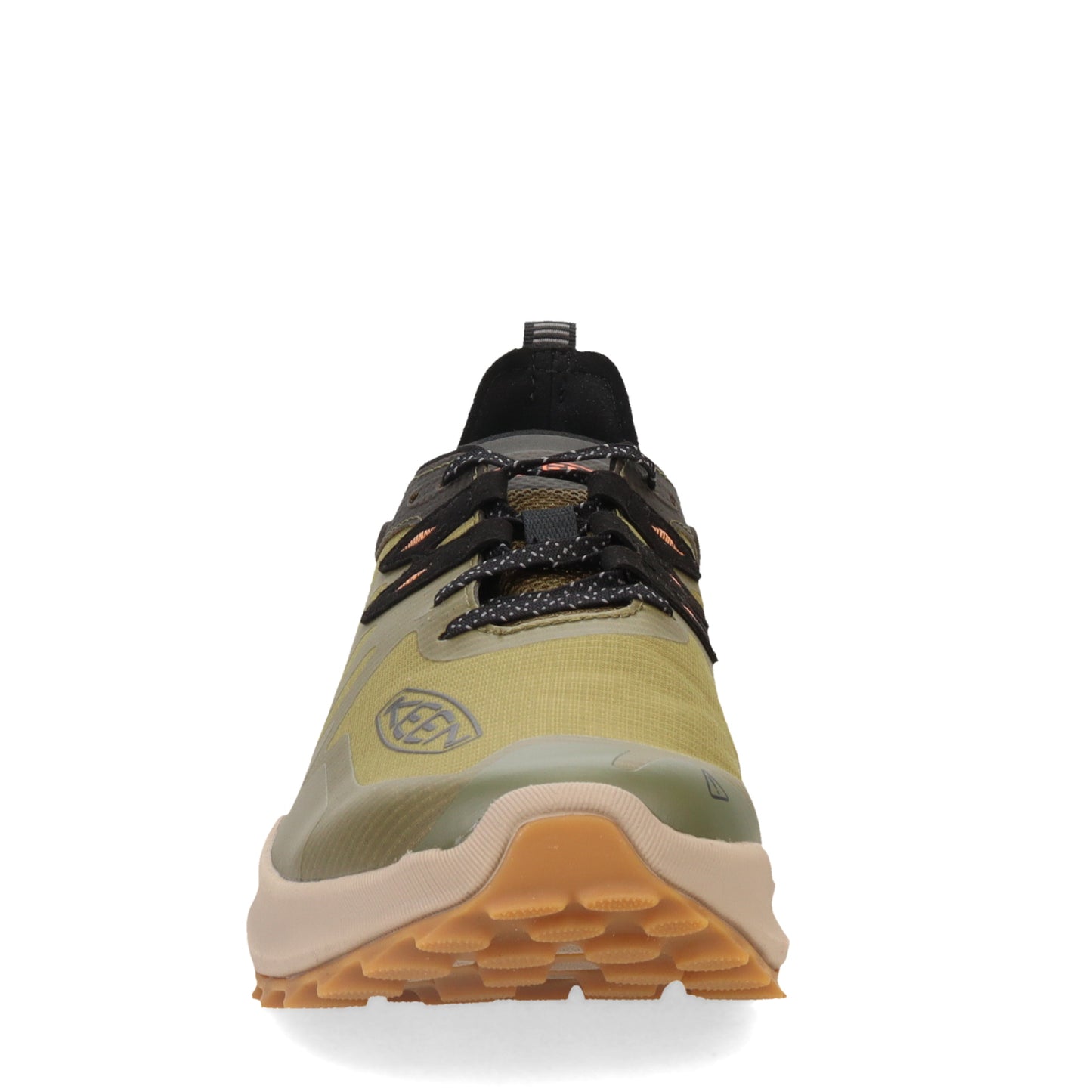 Peltz Shoes Men's KEEN Zionic Speed Hiking Shoe Dark Olive/Scarlet Ibis 1028183