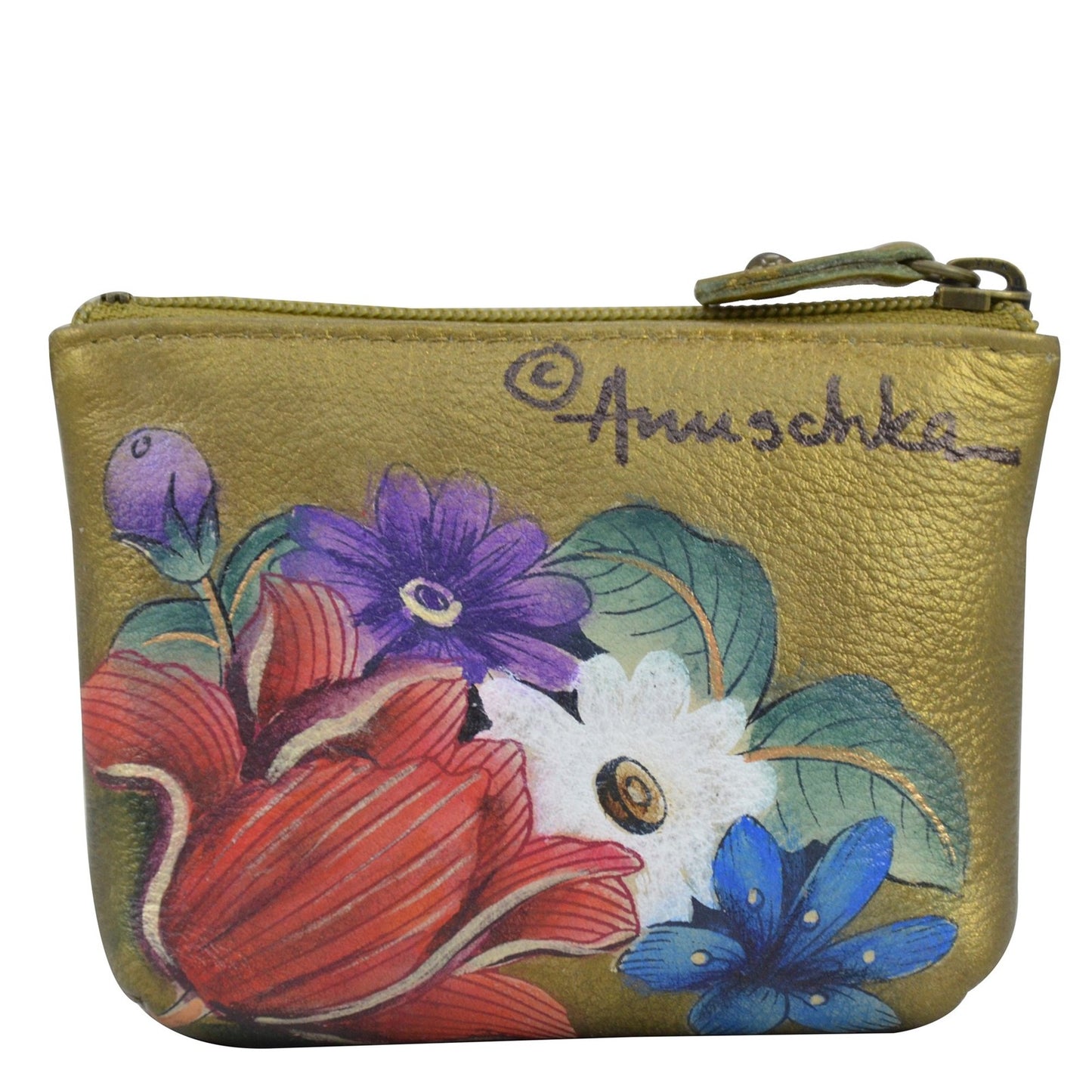 Peltz Shoes Women's Anuschka Coin Pouch DREAMY FLORAL 1031-DRF