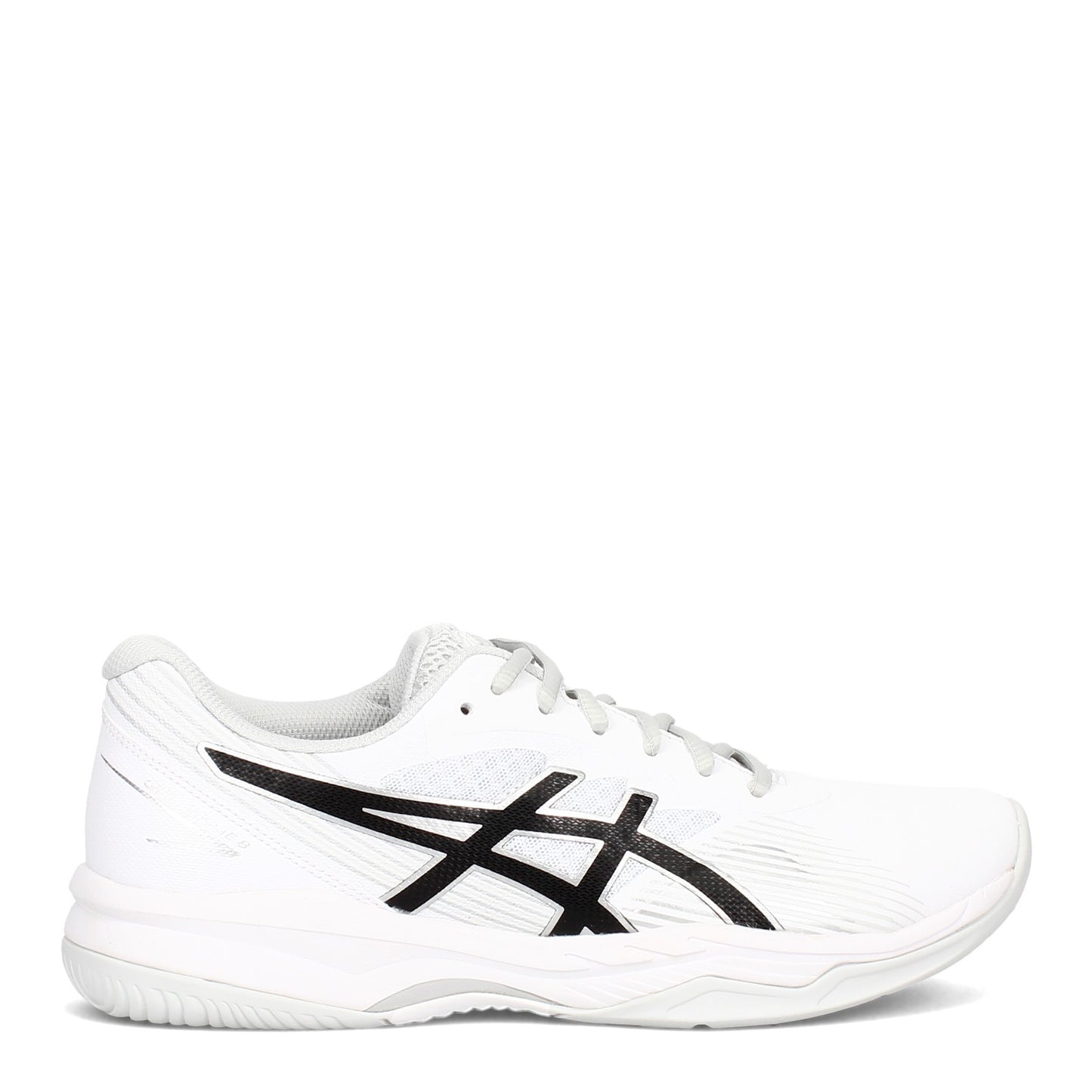 Peltz Shoes Men's ASICS GEL-Game 8 Tennis Shoe WHITE BLACK 1041A192.101