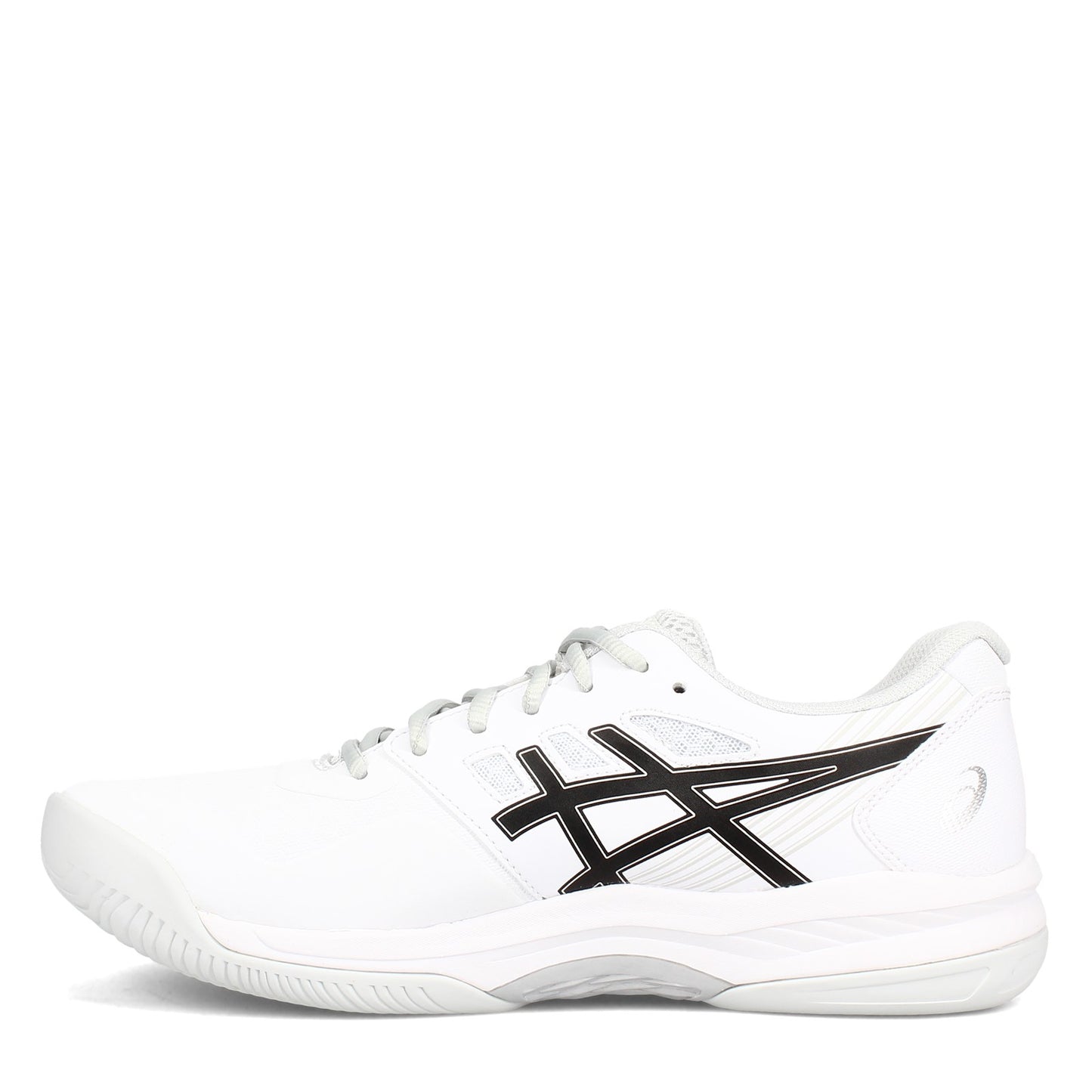 Peltz Shoes Men's ASICS GEL-Game 8 Tennis Shoe WHITE BLACK 1041A192.101