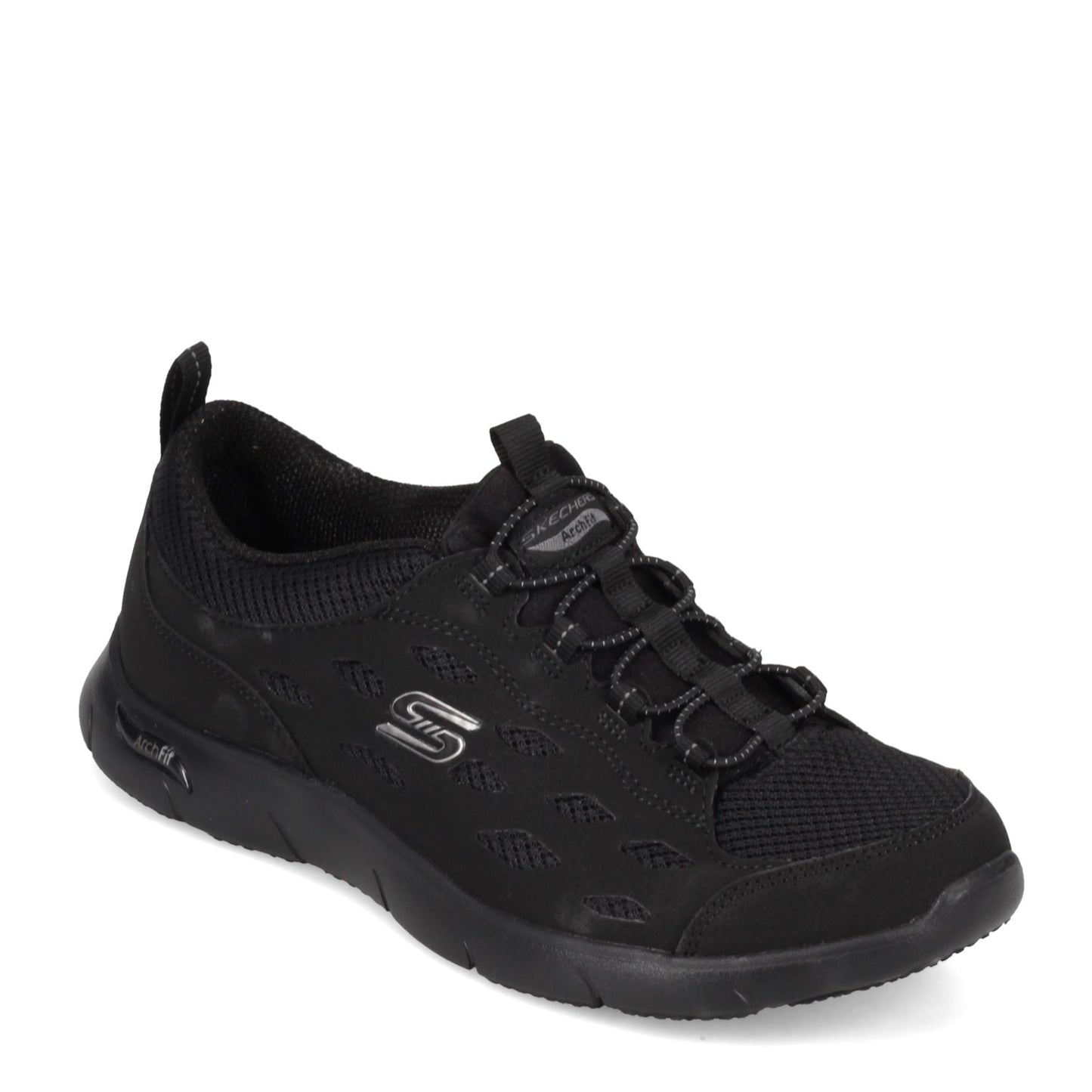 Peltz Shoes Women's Skechers Arch Fit Refine Sneaker BLACK 104163-BBK