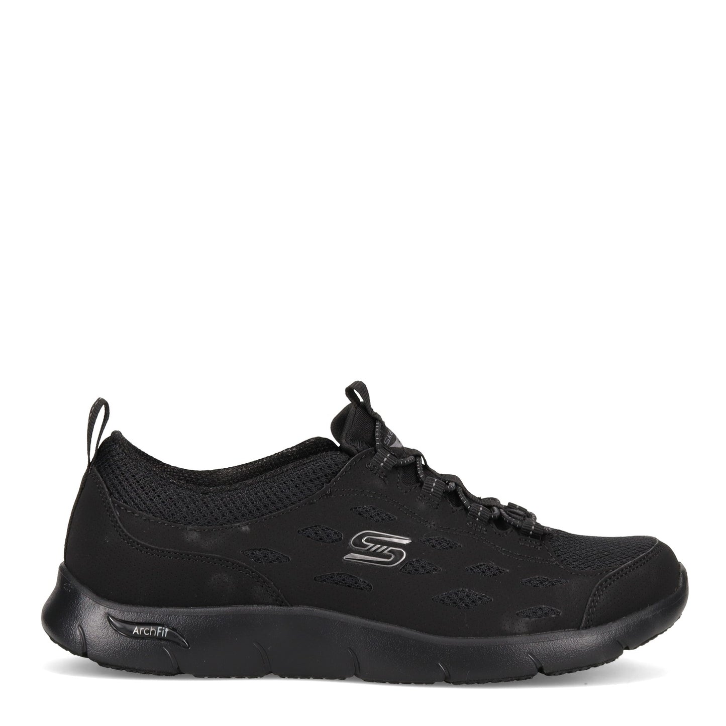 Peltz Shoes Women's Skechers Arch Fit Refine Sneaker BLACK 104163-BBK