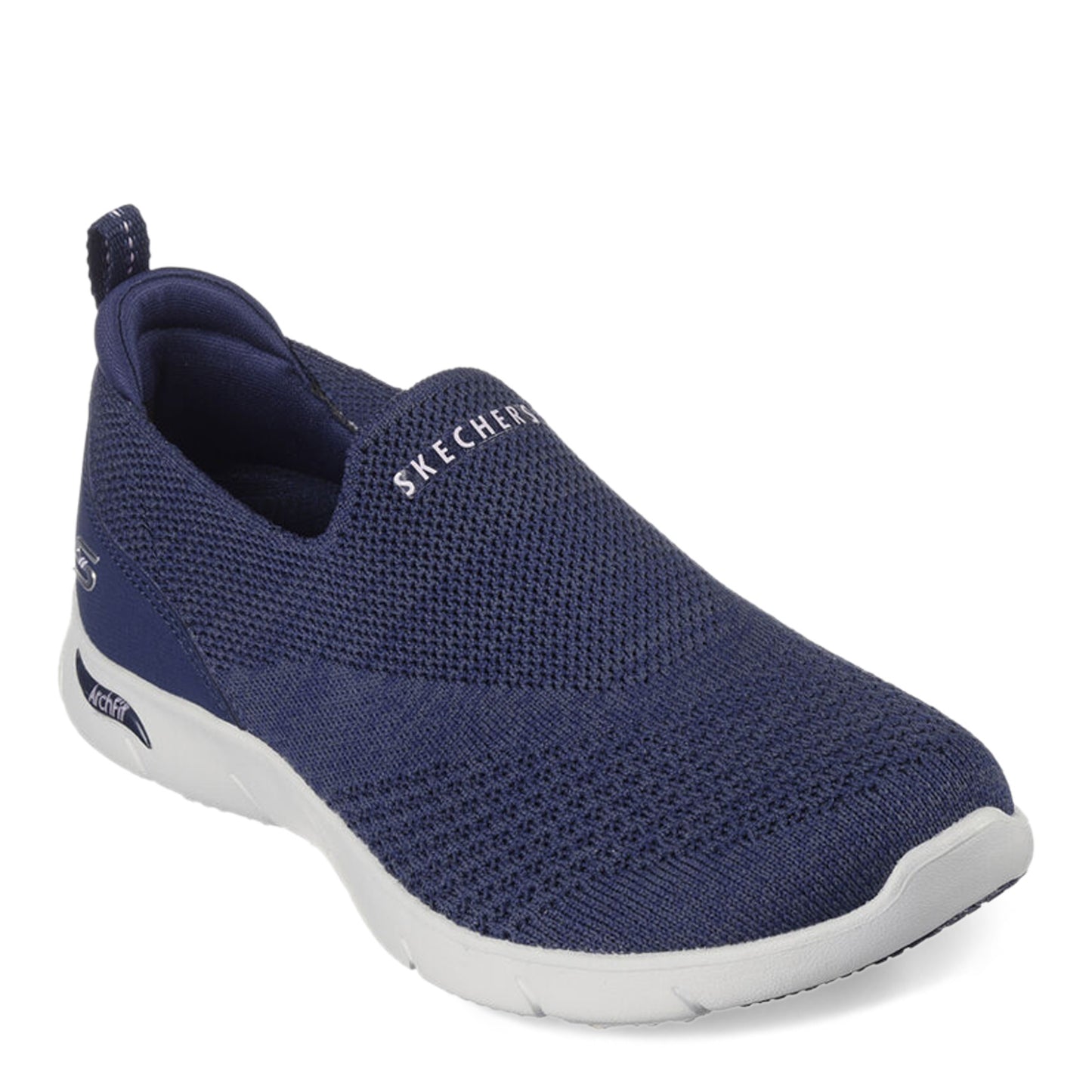 Peltz Shoes Women's Skechers Arch Fit Refine - Don't Go Slip-On NAVY 104164-NVY
