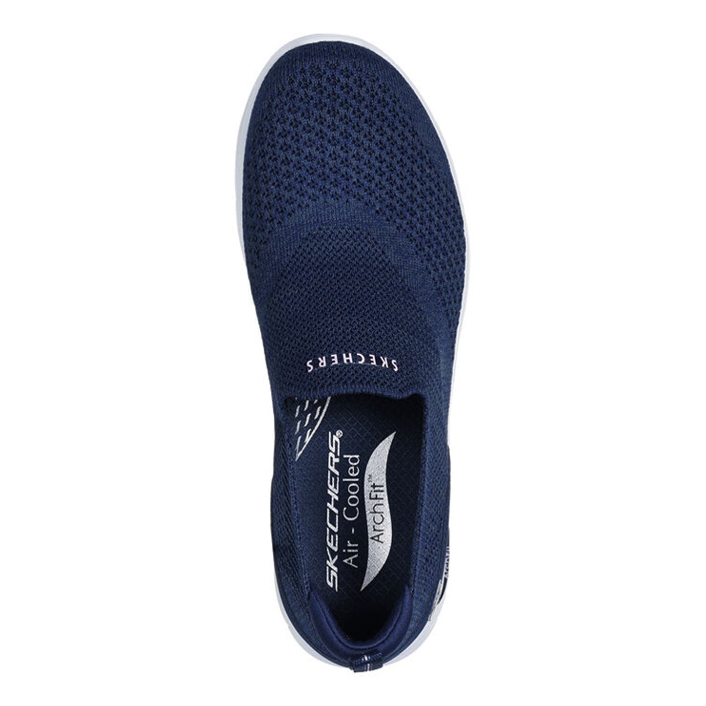 Peltz Shoes Women's Skechers Arch Fit Refine - Don't Go Slip-On NAVY 104164-NVY