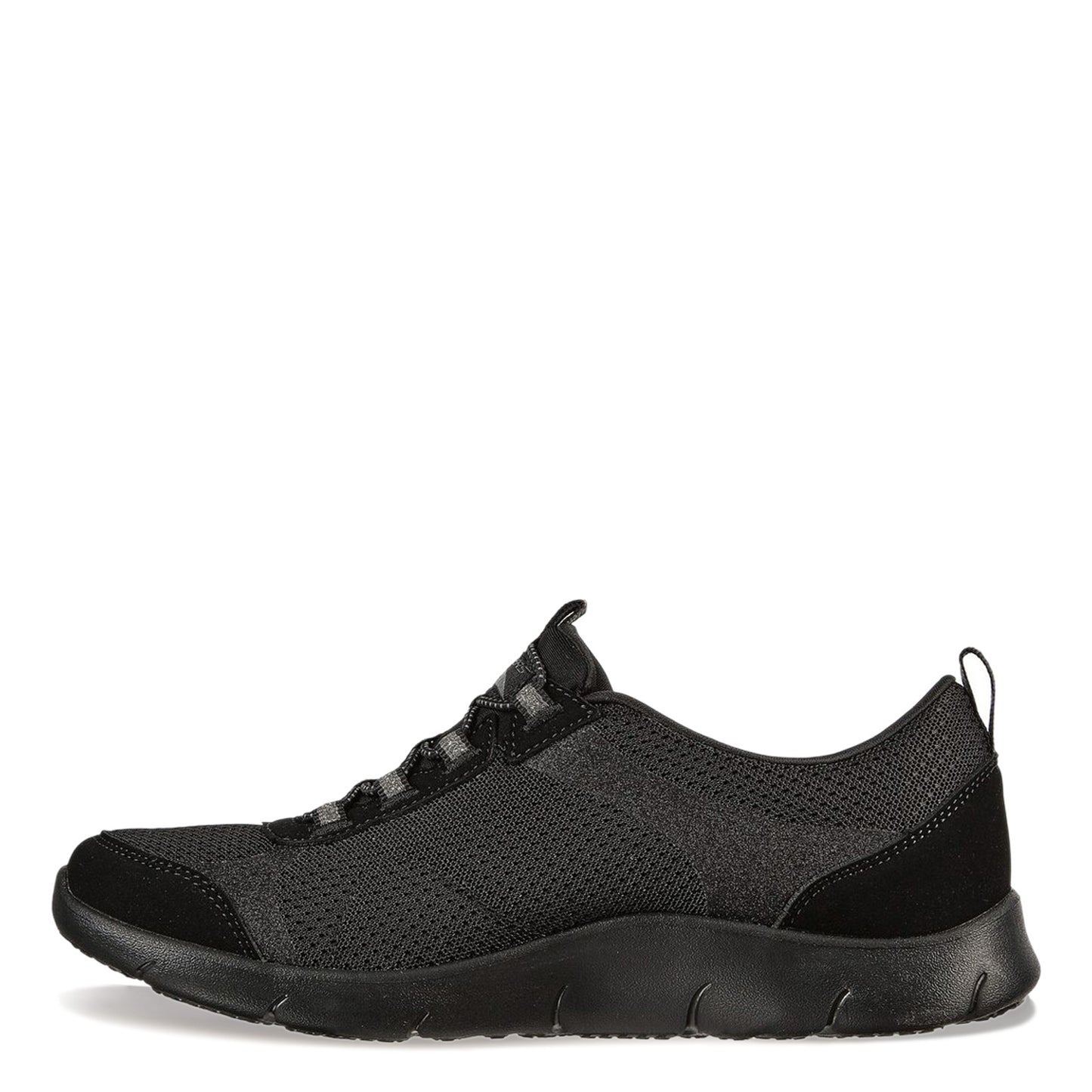 Peltz Shoes Women's Skechers Arch Fit Refine Her Best Sneaker BLACK / BLACK 104165-BBK