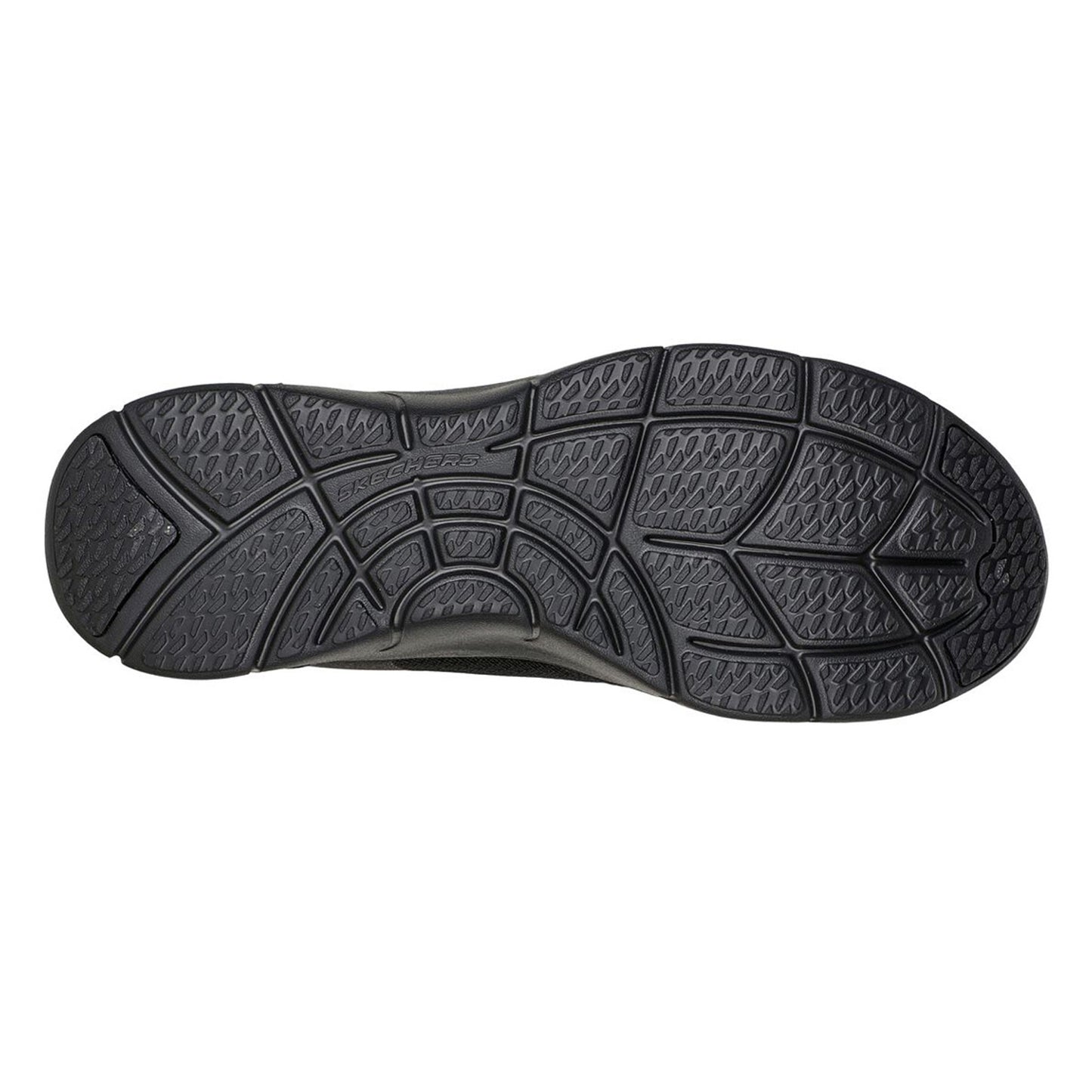 Peltz Shoes Women's Skechers Arch Fit Refine Her Best Sneaker BLACK / BLACK 104165-BBK