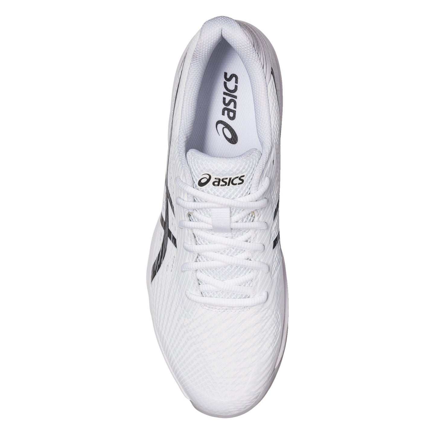 Peltz Shoes Men's ASICS GEL-Game 9 Tennis Shoe WHITE BLACK OOZE 1041A337-100