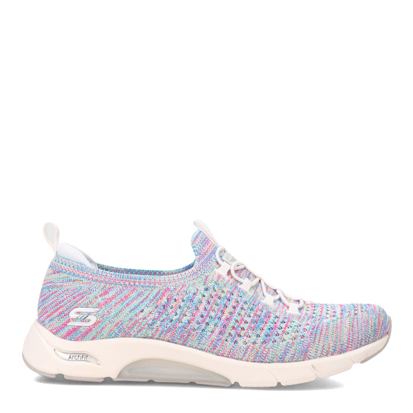 Peltz Shoes Women's Skechers Skech-Air Arch Fit Walking Shoe WHITE MULTI 104250-WMLT