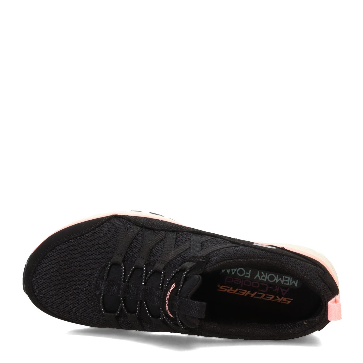 Peltz Shoes Women's Skechers Gratis Sport - Live Golden Sneaker BLACK / WHITE 104281-BKW