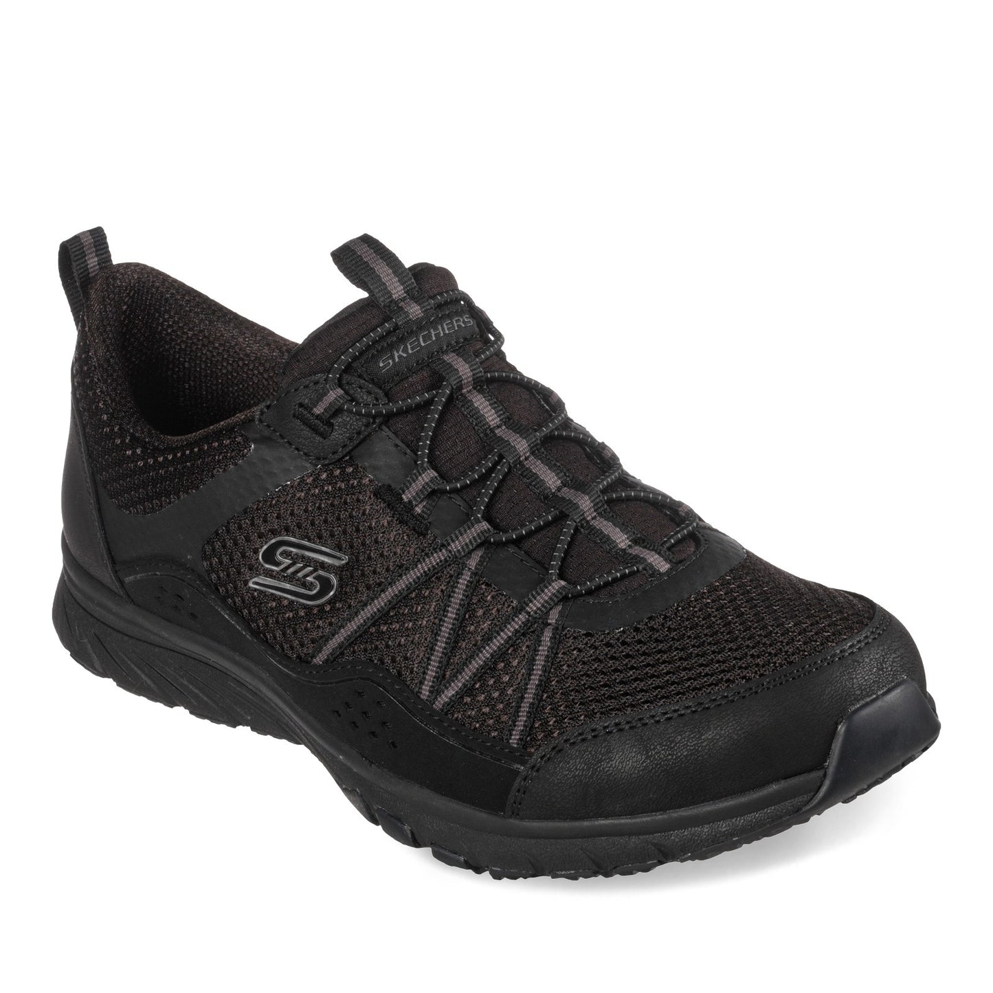 Peltz Shoes Women's Skechers Gratis Sport Sneaker - Wide Width BLACK 104282W-BBK