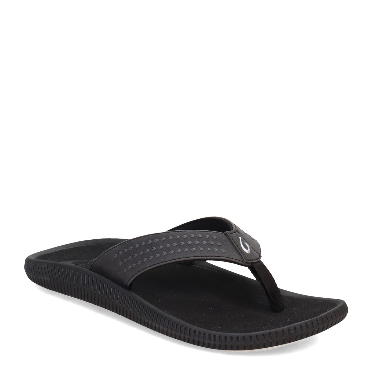 Peltz Shoes Men's OluKai Ulele Sandal Black Black 10435-4040