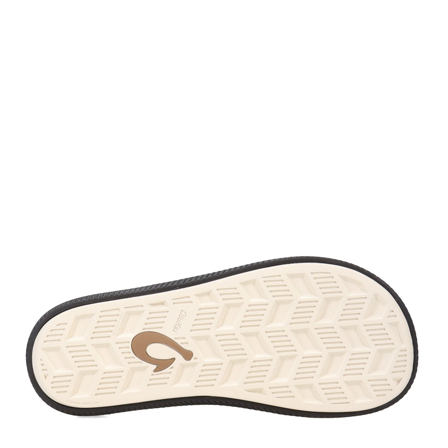 Peltz Shoes Men's OluKai Ulele Sandal Black Black 10435-4040