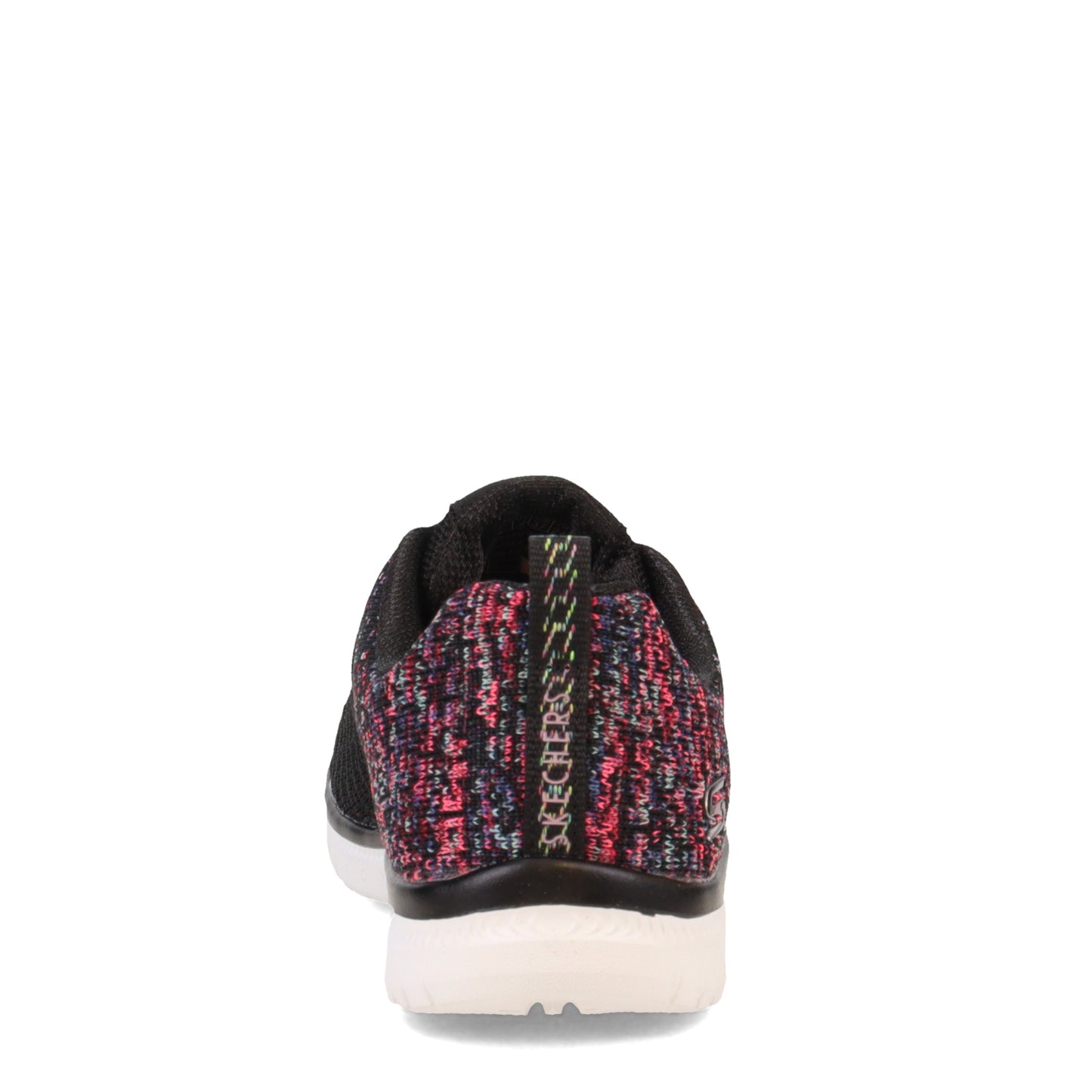 Peltz Shoes Women's Skechers Virtue Sneaker - Wide Width BLACK PINK 104411W-BKPK