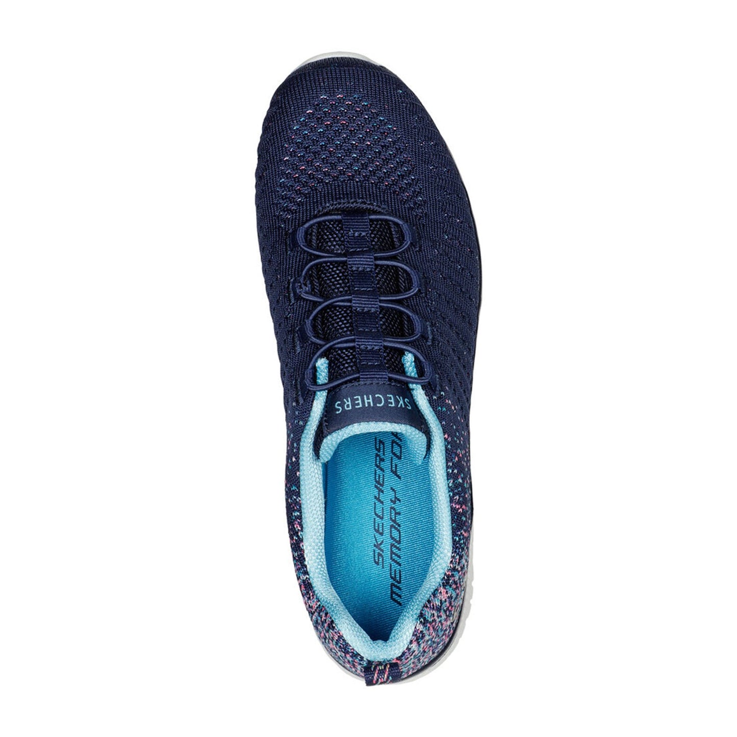 Peltz Shoes Women's Skechers Virtue Sneaker - Wide Width NAVY 104411W-NVBL