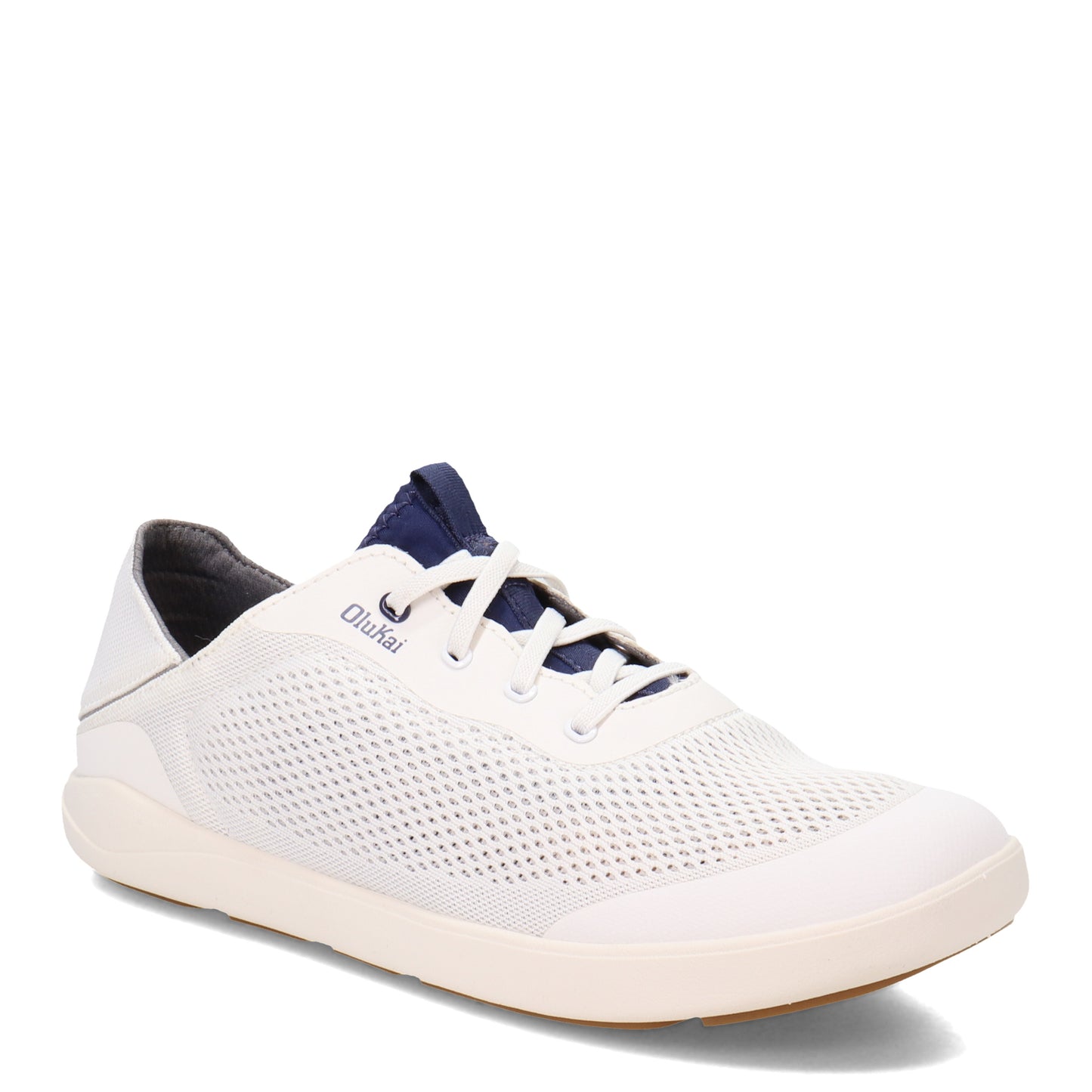 Peltz Shoes Men's OluKai Moku Pae Boat Shoe BRIGHT WHITE 10472-WBHF