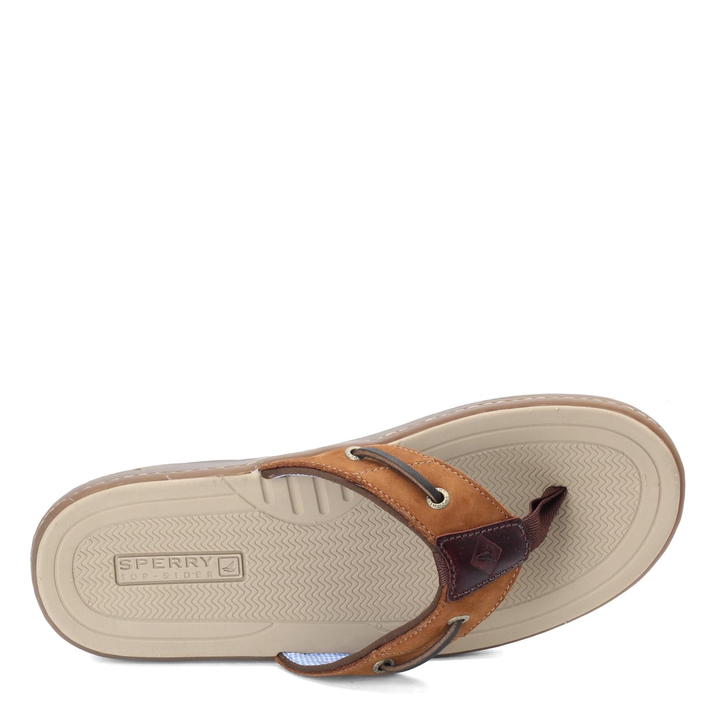Peltz Shoes Men's Sperry Baitfish Sandal BROWN BRN NUBUCK 1048735