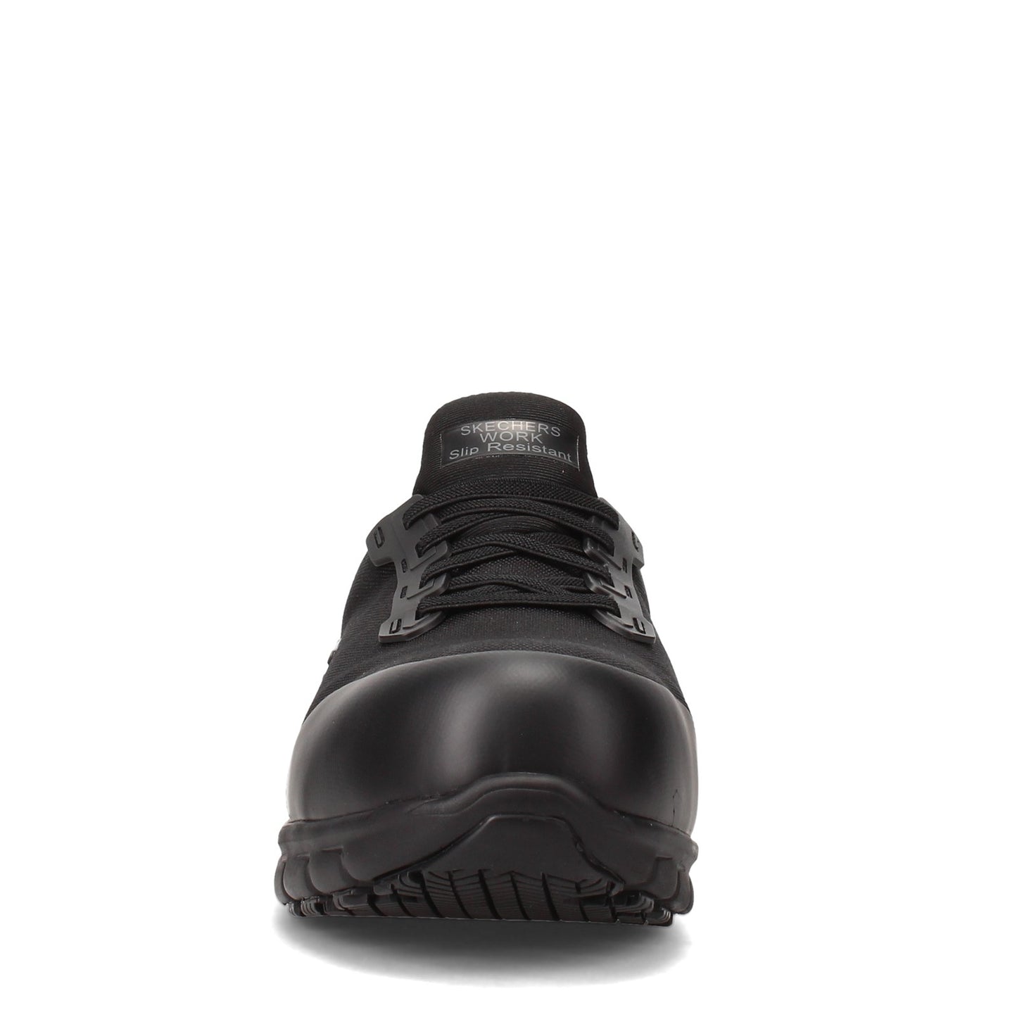 Peltz Shoes Women's Skechers Work Sure Track - Irmo Alloy Toe Shoe BLACK 108003-BLK