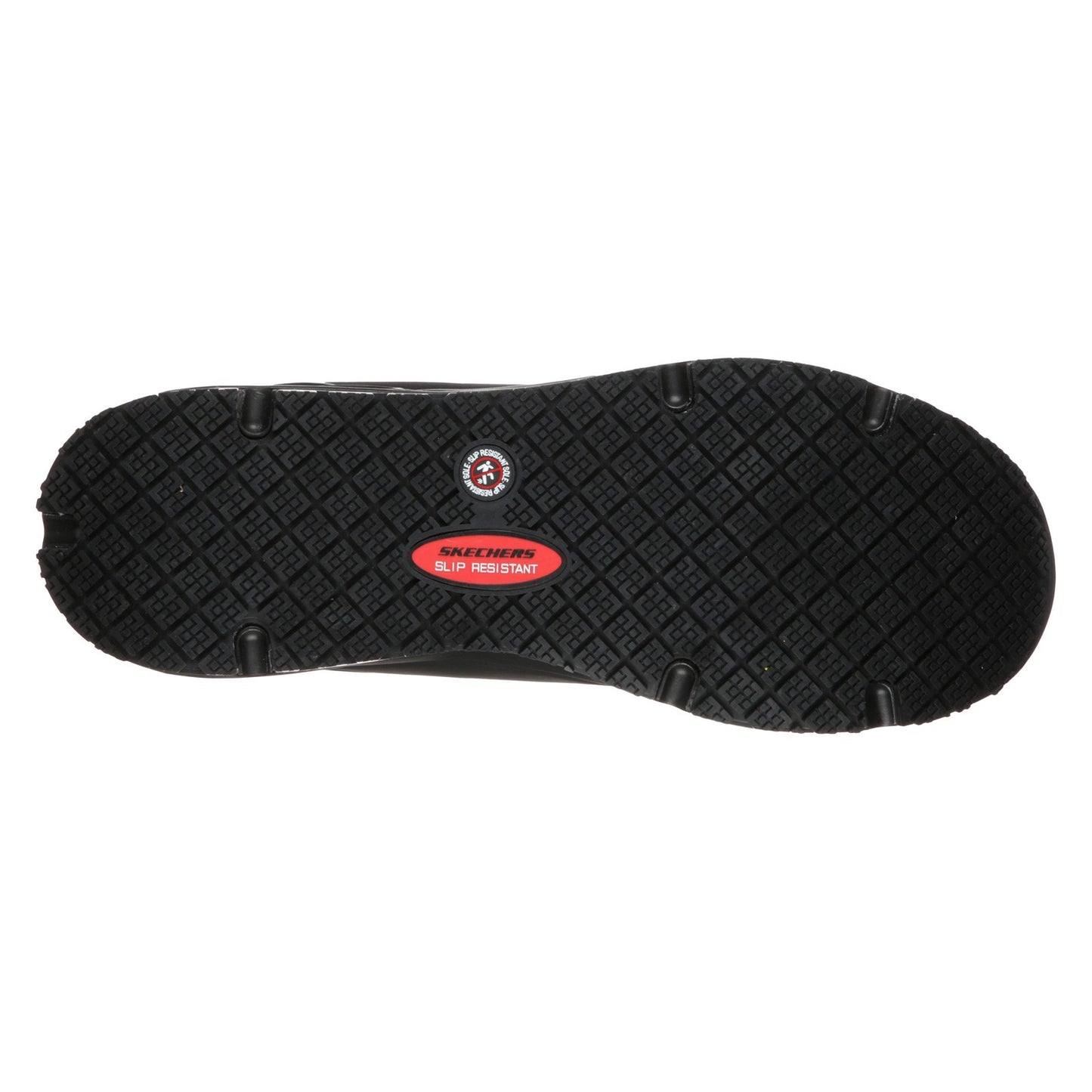 Peltz Shoes Women's Skechers Relaxed Fit: Uno SR Work Shoe - Wide Width BLACK 108021W-BLK