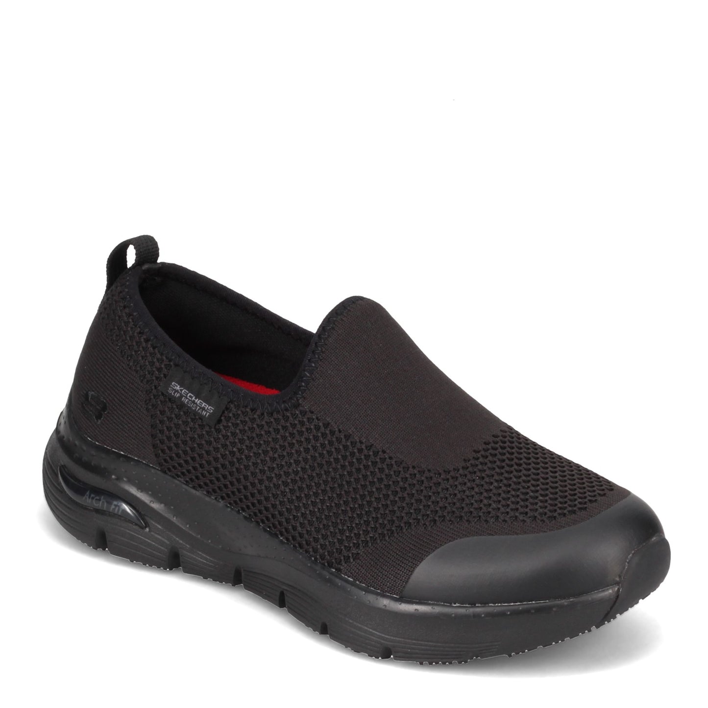 Peltz Shoes Women's Skechers Absidy SR Slip-On Work Shoe Black 108022-BLK
