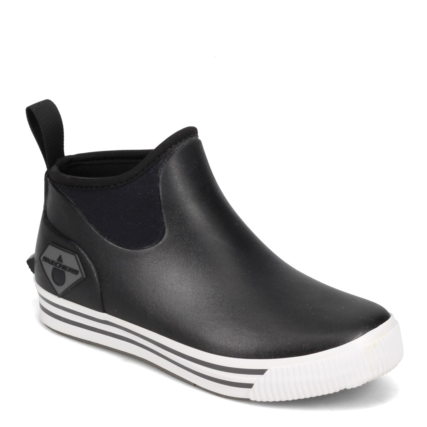 Peltz Shoes Women's Skechers Moltke - Moncks WP Work Boot Black 108032-BLK