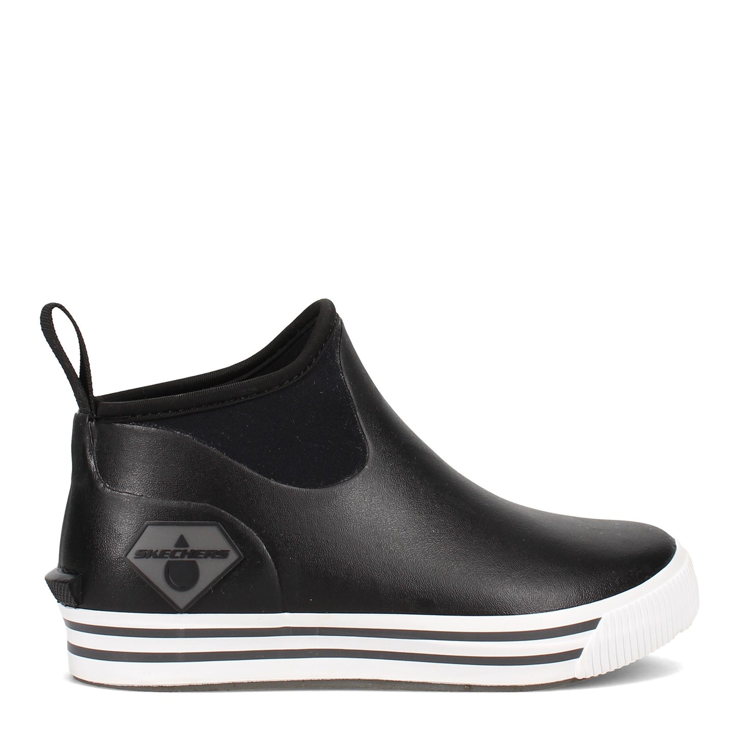 Peltz Shoes Women's Skechers Moltke - Moncks WP Work Boot Black 108032-BLK