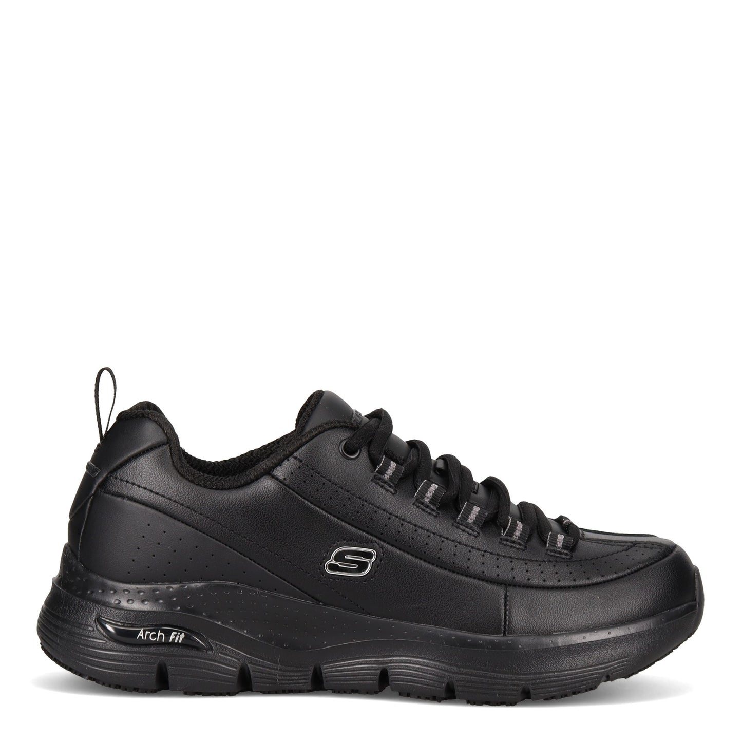 Peltz Shoes Women's Skechers Arch Fit SR - Trickell II Work Shoe BLACK 108053-BLK