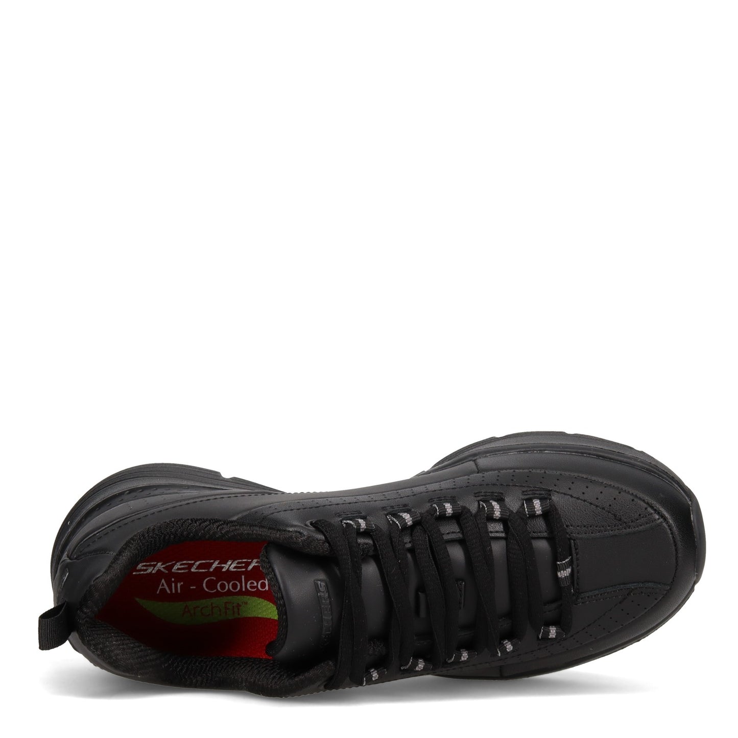 Peltz Shoes Women's Skechers Arch Fit SR - Trickell II Work Shoe BLACK 108053-BLK