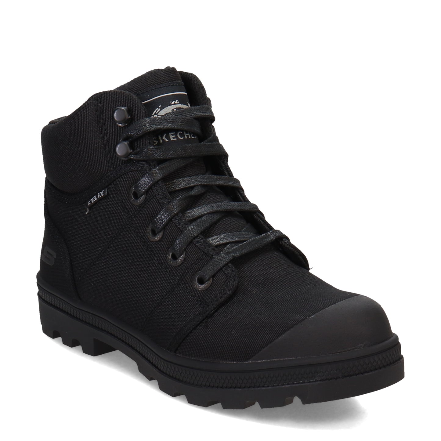 Peltz Shoes Women's Skechers Work Rotund - Darragh ST Boot Black 108055-BLK