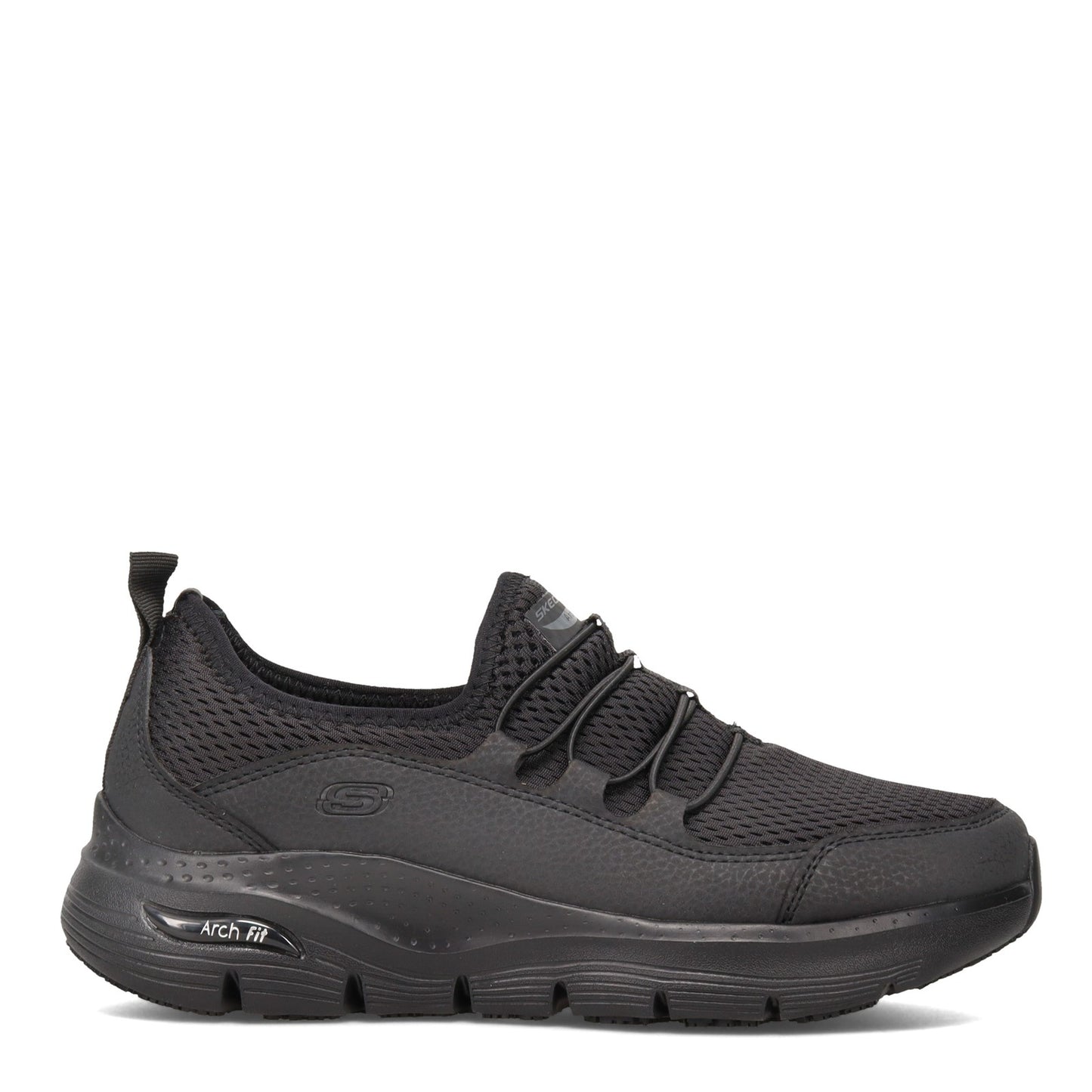 Peltz Shoes Women's Skechers Arch Fit SR - Jitsy Work Shoe BLACK 108063-BLK