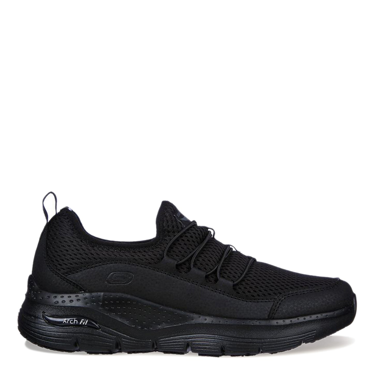 Peltz Shoes Women's Skechers Arch Fit SR - Jitsy Work Shoe - Wide Width BLACK 108063W-BLK