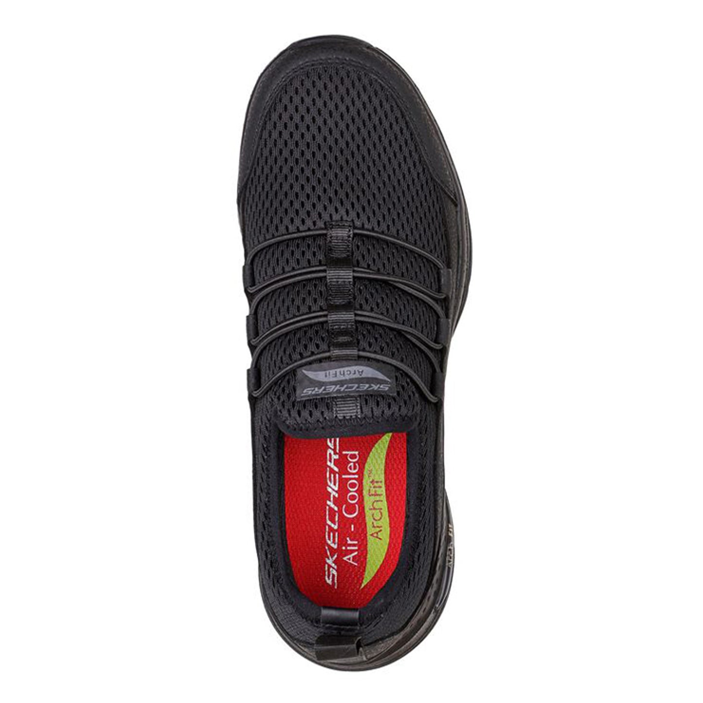 Peltz Shoes Women's Skechers Arch Fit SR - Jitsy Work Shoe - Wide Width BLACK 108063W-BLK