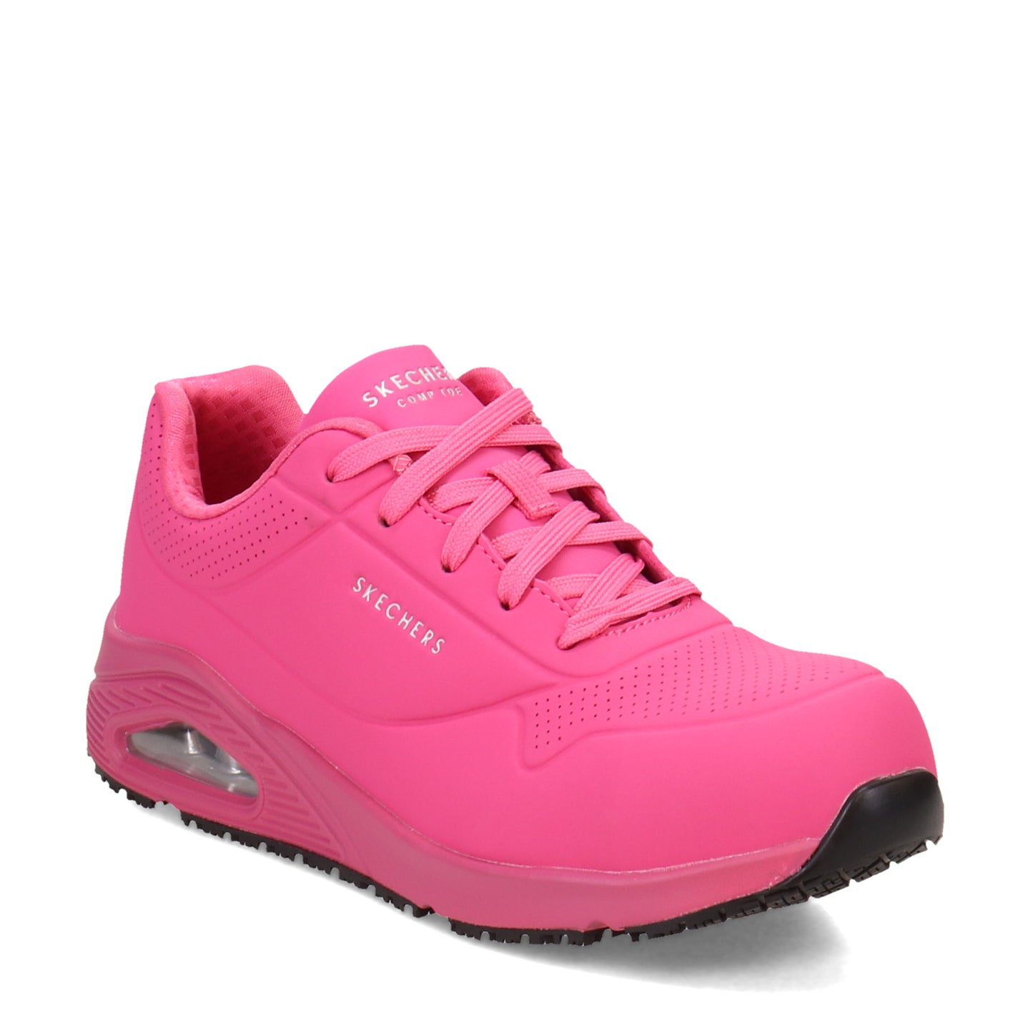 Peltz Shoes Women's Skechers Work: Uno SR - Deloney Work Shoe PINK 108101-PNK