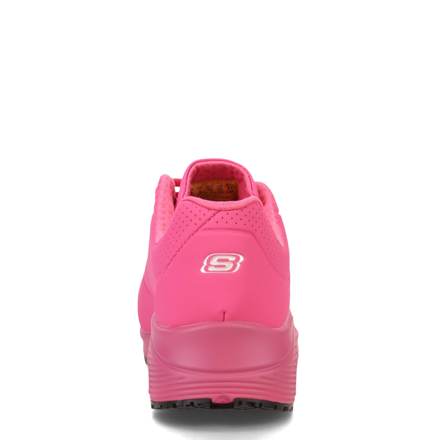 Peltz Shoes Women's Skechers Work: Uno SR - Deloney Work Shoe PINK 108101-PNK
