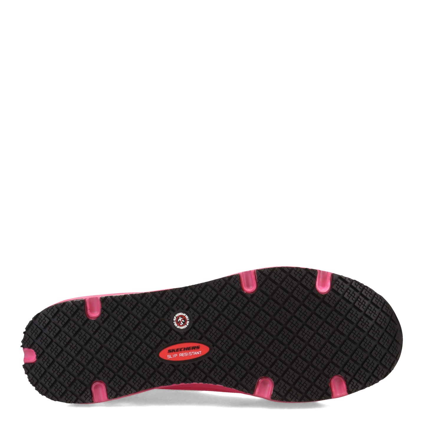 Peltz Shoes Women's Skechers Work: Uno SR - Deloney Work Shoe PINK 108101-PNK