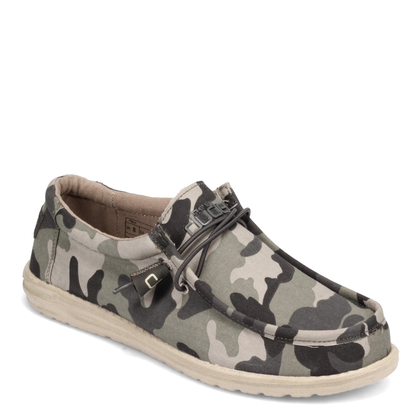 Peltz Shoes Men's Hey Dude Wally Canvas Slip-On CAMO 110067003