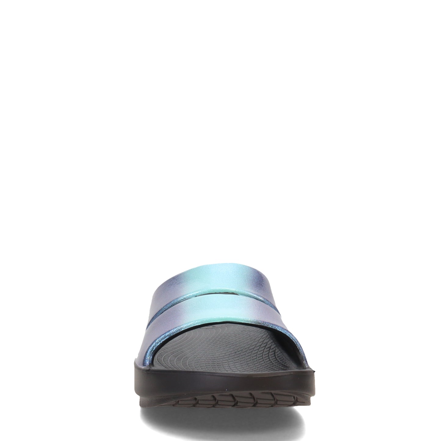 Peltz Shoes Women's Oofos OOahh Luxe Slide Sandal ATLANTIS 1101-ATLANTIS