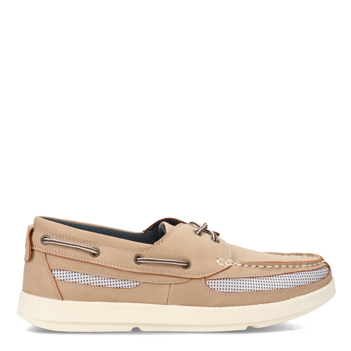 Peltz Shoes Men's Island Surf Company Cod II Boat Shoe PARCHMENT 11010PAR