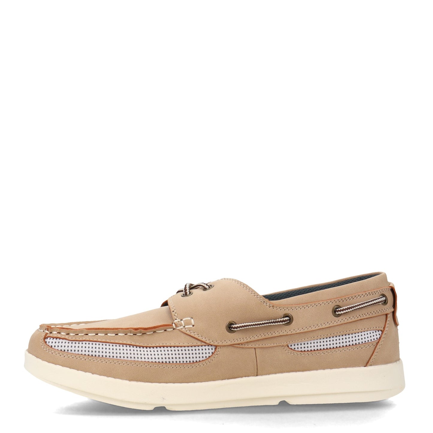 Peltz Shoes Men's Island Surf Company Cod II Boat Shoe PARCHMENT 11010PAR