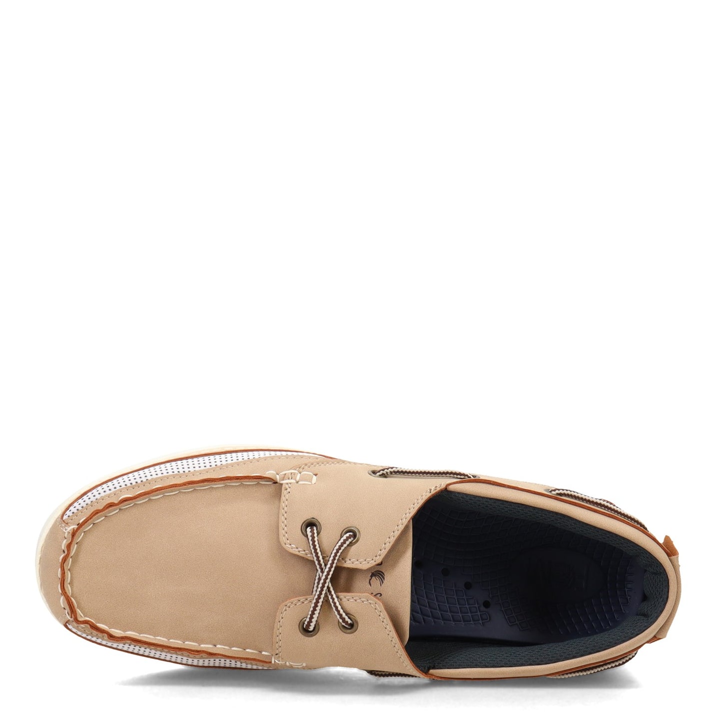 Peltz Shoes Men's Island Surf Company Cod II Boat Shoe PARCHMENT 11010PAR